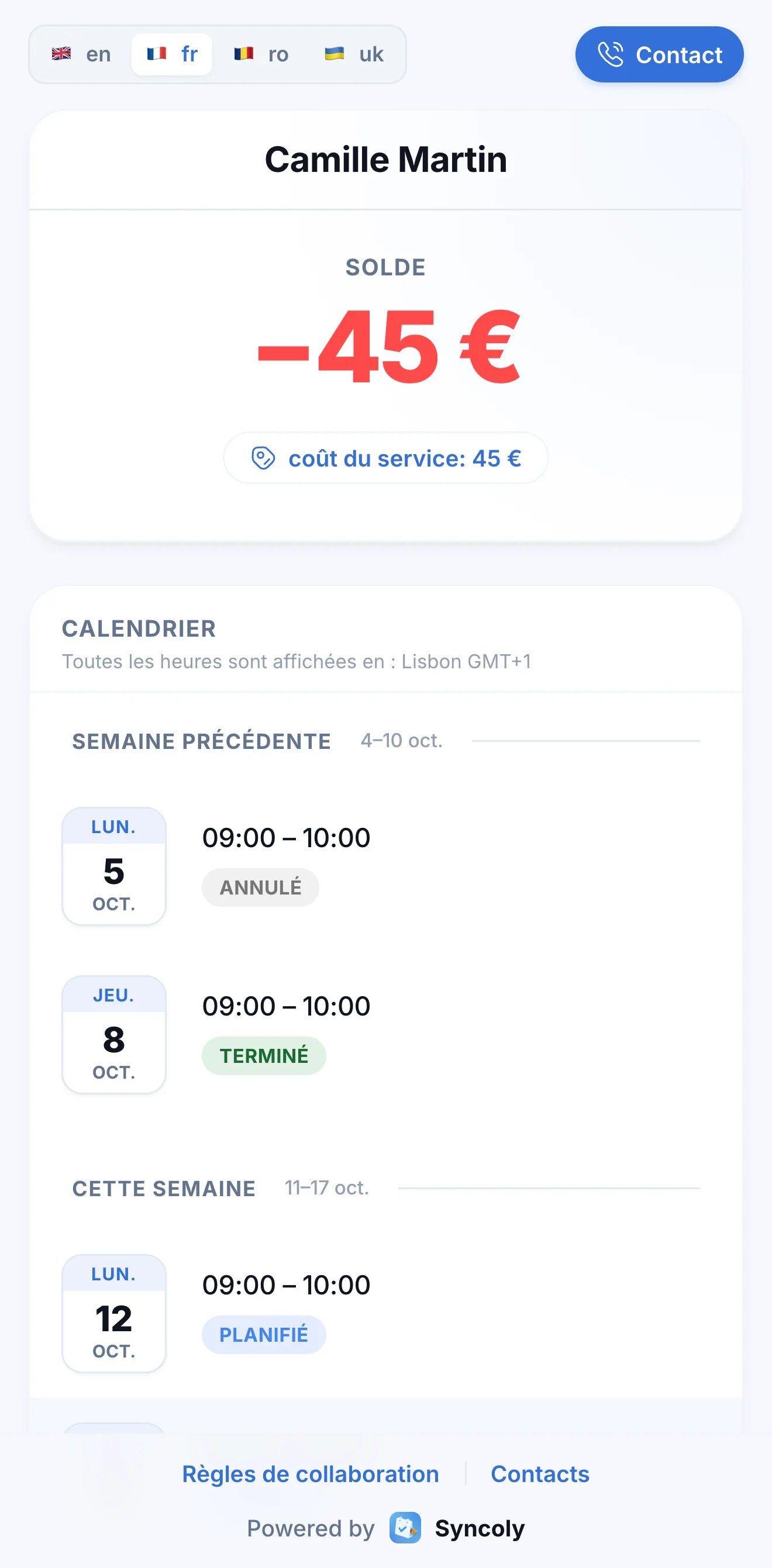 Le portail d'un élève ouvert à Lisbonne : les cours et leur statut à l'heure de Lisbonne